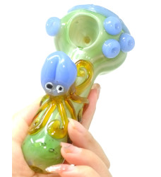 5" Gaint Squid Glass Spoon Pipe