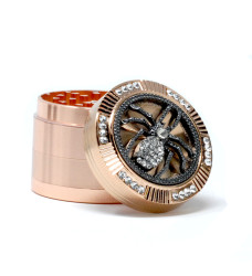 Tobacco & Herb Grinder - 2 Inch & 4 Layers Rhinestone SPider Tobacco Grinder
