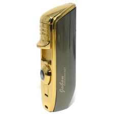 Jobon Cigar Cigarette Butane Lighter with Cigar Punch In Triple Torch